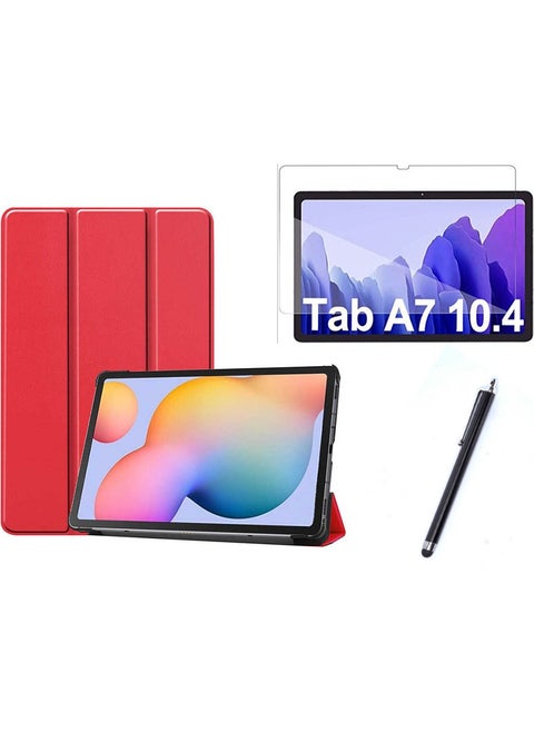 Samsung Galaxy Tab A7 T500 Compatible Smart Cover Tablet Case + Screen Protector + Pen