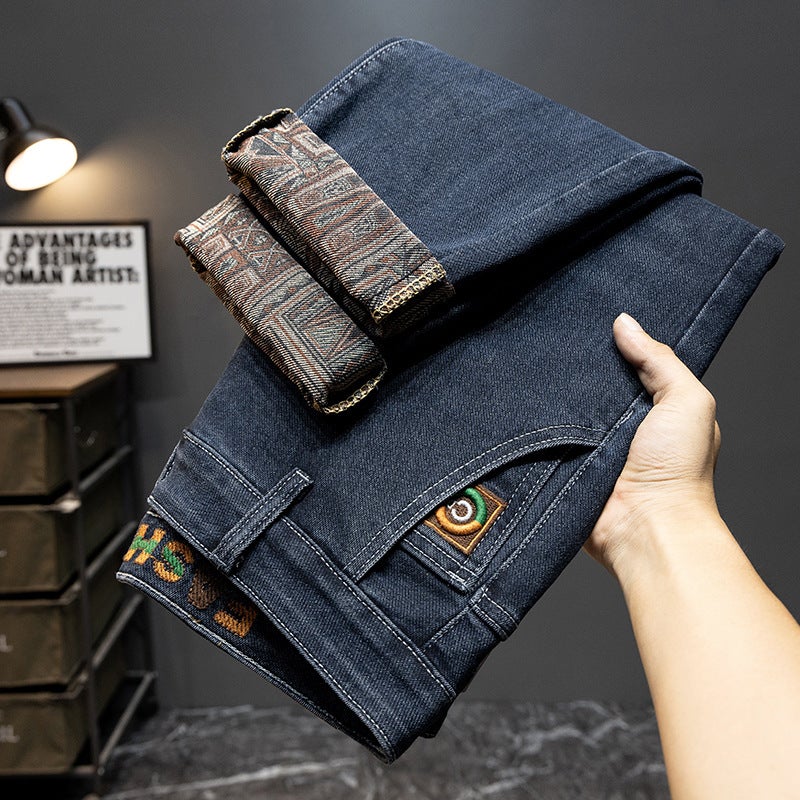 Unisex Classic Denim Jeans Loose Fit Daily Outdoor Wear - Image 3
