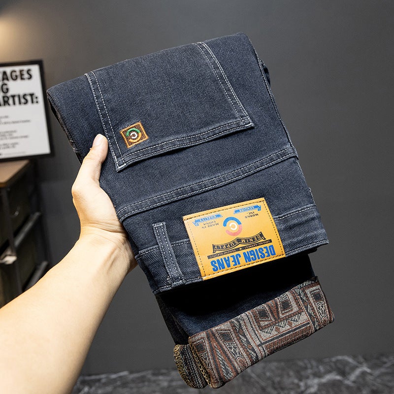 Unisex Classic Denim Jeans Loose Fit Daily Outdoor Wear - Image 2