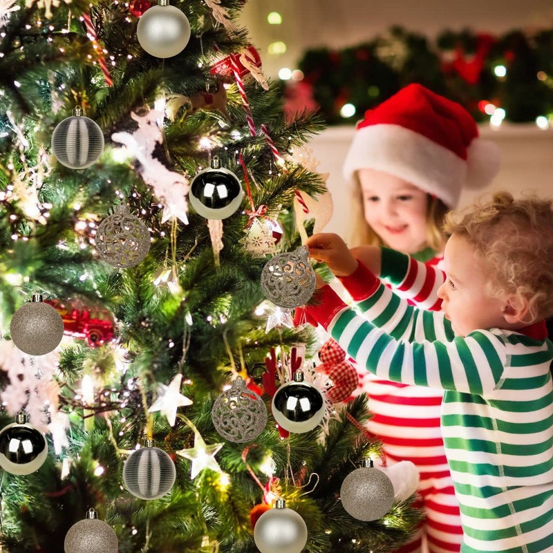 Briful 30PCS 2.36"" Christmas Ball Ornaments Shatterproof Champagne Christmas Tree Decorations Xmas Tree Balls Halloween Ornaments D?cor - Image 5