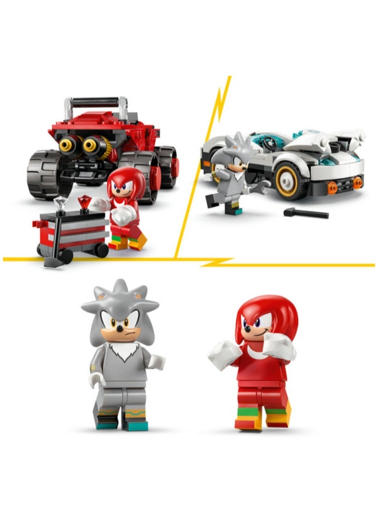 LEGO Sonic the Hedgehog Silver's Car vs. Knuckles' Monster Truck Building Set - Image 2