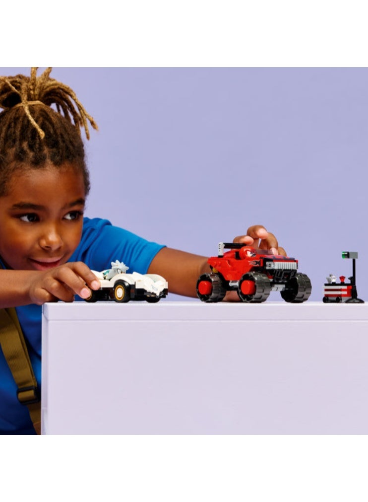 LEGO Sonic the Hedgehog Silver's Car vs. Knuckles' Monster Truck Building Set - Image 3