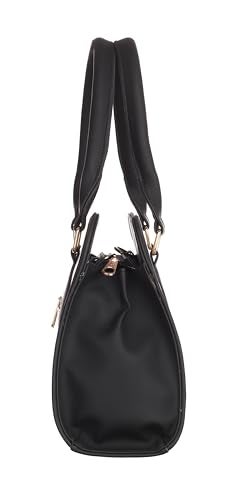 Keywest Women's Laurent Satchel Tote Handbag for Women | Ladies purse | Stylish Shoulder Bag | Gift For Woman | Beige || Black - Image 3