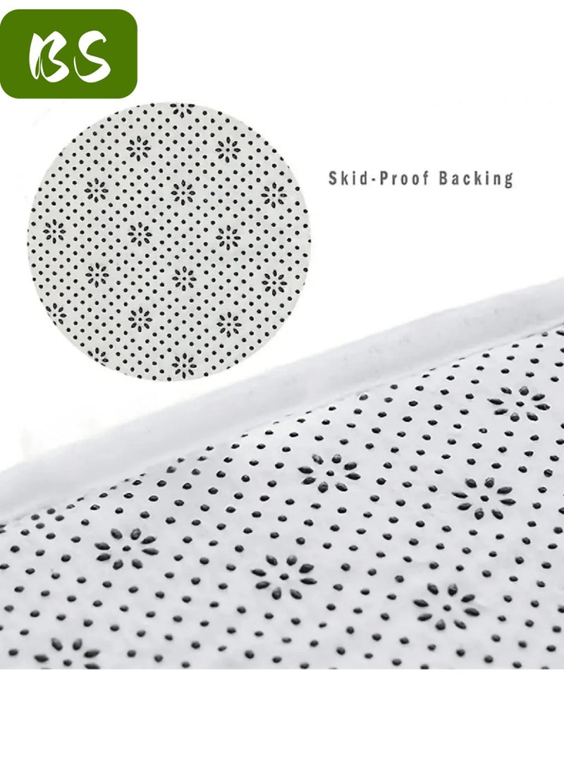 بي إس مجموعة سجادات الحمام، قطعتين، مجموعة سجادات حمام من إسفنج الذاكرة، سجادة حمام فائقة النعومة من صوف المرجان، سجادة أرضية غير قابلة للانزلاق، فائقة الامتصاص، تنظيف سريع الجفاف، قابلة للغسل في الغسالة، مناسبة لأحواض الاستحمام والمراحيض والأرضيات. (40 × 60 و50 × 80) - Image 4