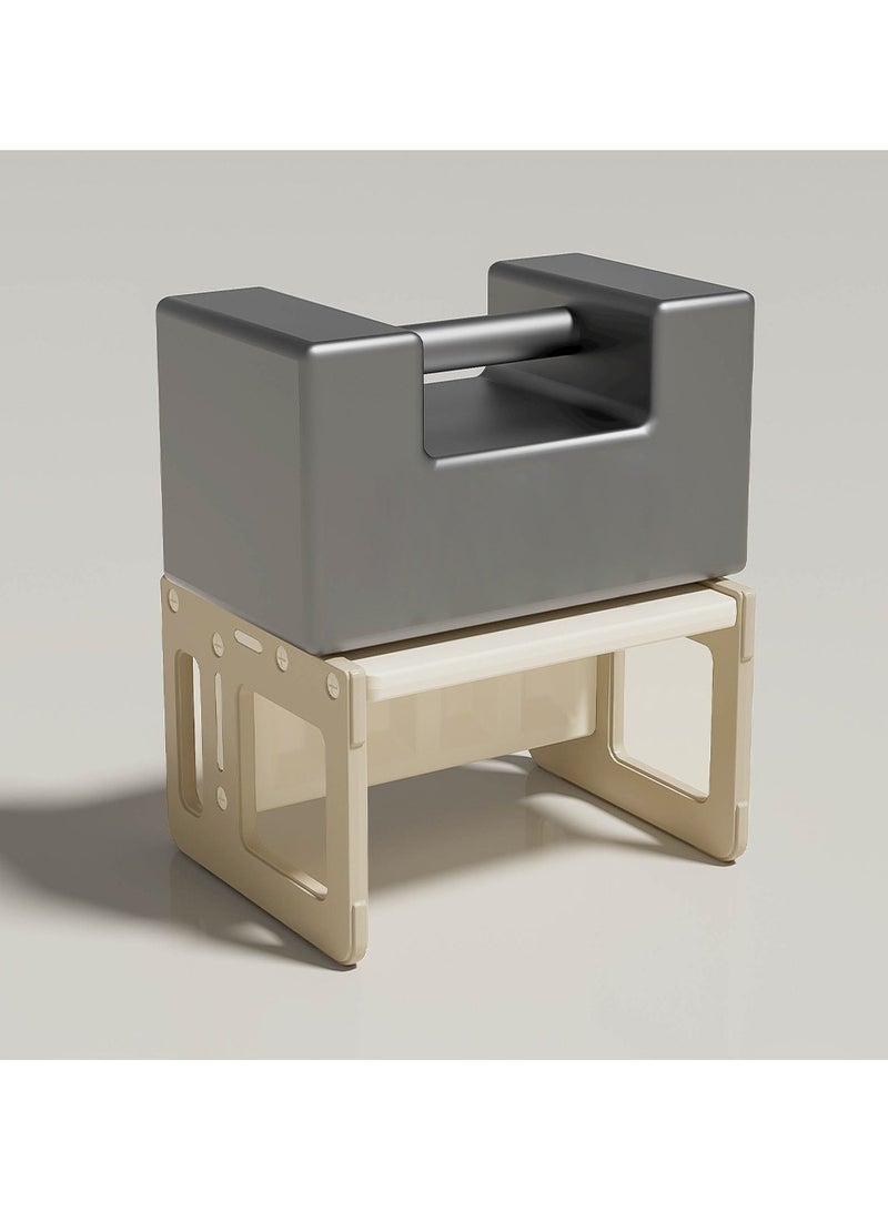 Little Story طاولة دراسة للأطفال مع كرسي - بيج - Image 4