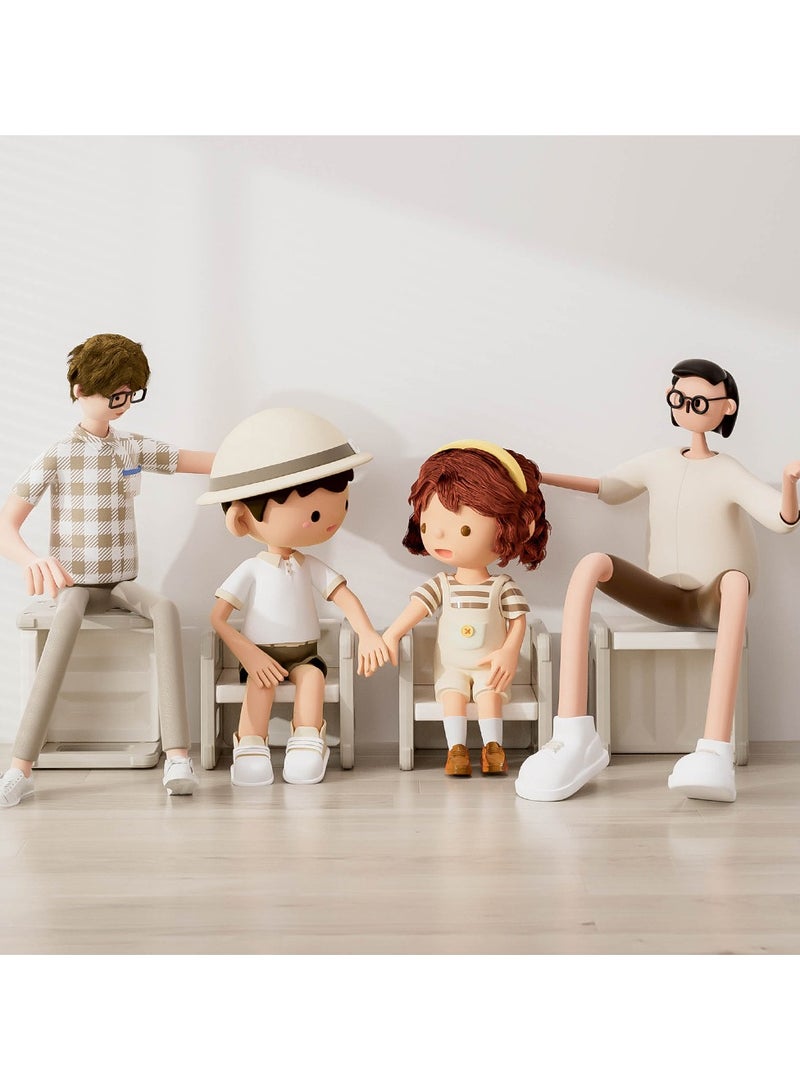 Little Story طاولة دراسة للأطفال مع كرسي - بيج - Image 2