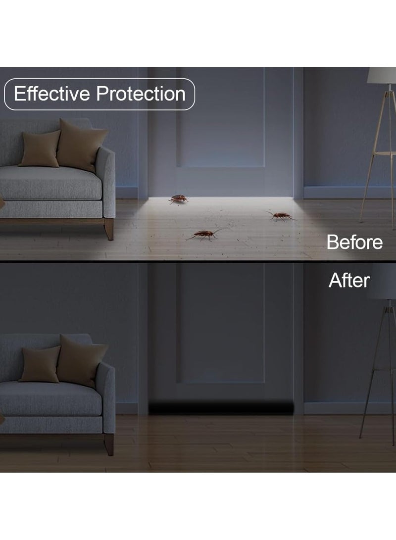 مخطوطات مانع مسودة الباب، سدادة مسودة الباب، 95 سم، كتل مخفض الضوضاء، الآفات، الحشرات، ضوء النسيم، الهواء البارد، دليل على الصوت، باب الاجتياح، ختم أسفل الباب، شريط عازل، حشو الفجوات - Image 4