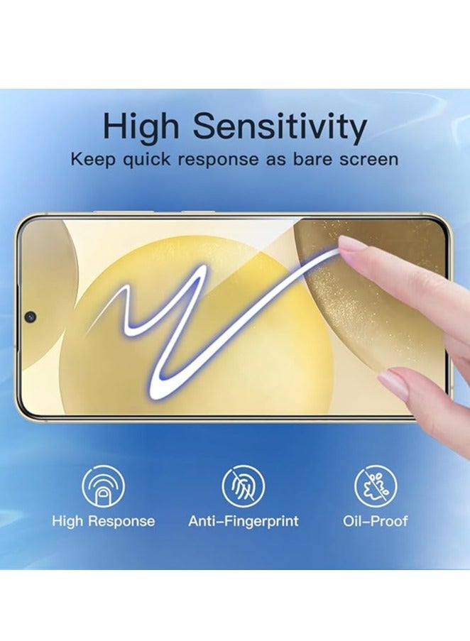 BORTONY Samsung Galaxy S25 Plus 5G Tempered Glass Film Anti-Spy Fingerprint ID Compatible with 2-Pack Bubble Free Tempered Glass for Samsung Galaxy S25 Plus 5G - Image 4