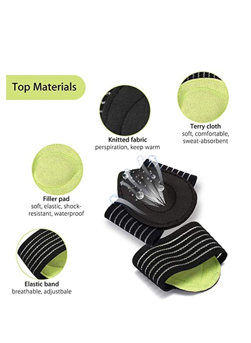 KASTWAVE Plantar Fasciitis Support, Compression Cushioned Sleeves with Padded Comfort Cushion High Arch Support for Heel Spurs Achy Foot Plantar Fasciitis Brace for Running Exercise Men Women - Image 2