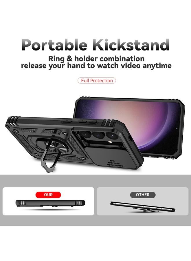 اس-توب جراب لهاتف Samsung Galaxy S25+ 5G مع حامل كاميرا منزلق - Image 3