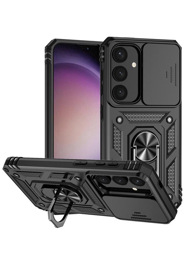 اس-توب جراب لهاتف Samsung Galaxy S25+ 5G مع حامل كاميرا منزلق - Image 1