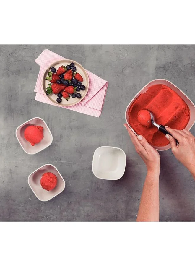 ترامونتينا مغرفة آيس كريم من زاماك مطلي بالكروم ومقبض بولي بروبلين