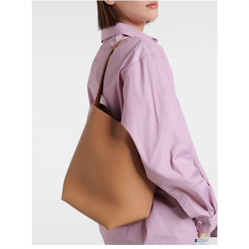 2025 Spring Festival The Rw Bucket Shoulder Cowhide Large Capacity Niche Handbag Genuine Leather Women'S Bag - Image 4