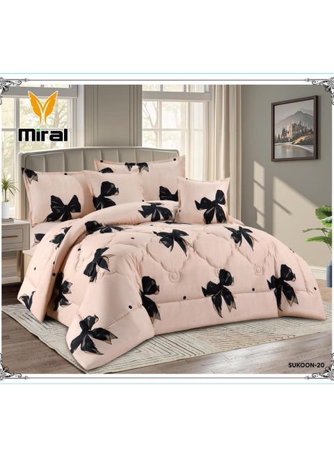4-Piece One-and-a-Half Bed Comforter Set – Soft Printed Quilt with Full Fitted Sheet and Pillow Covers – Size 160×210 cm