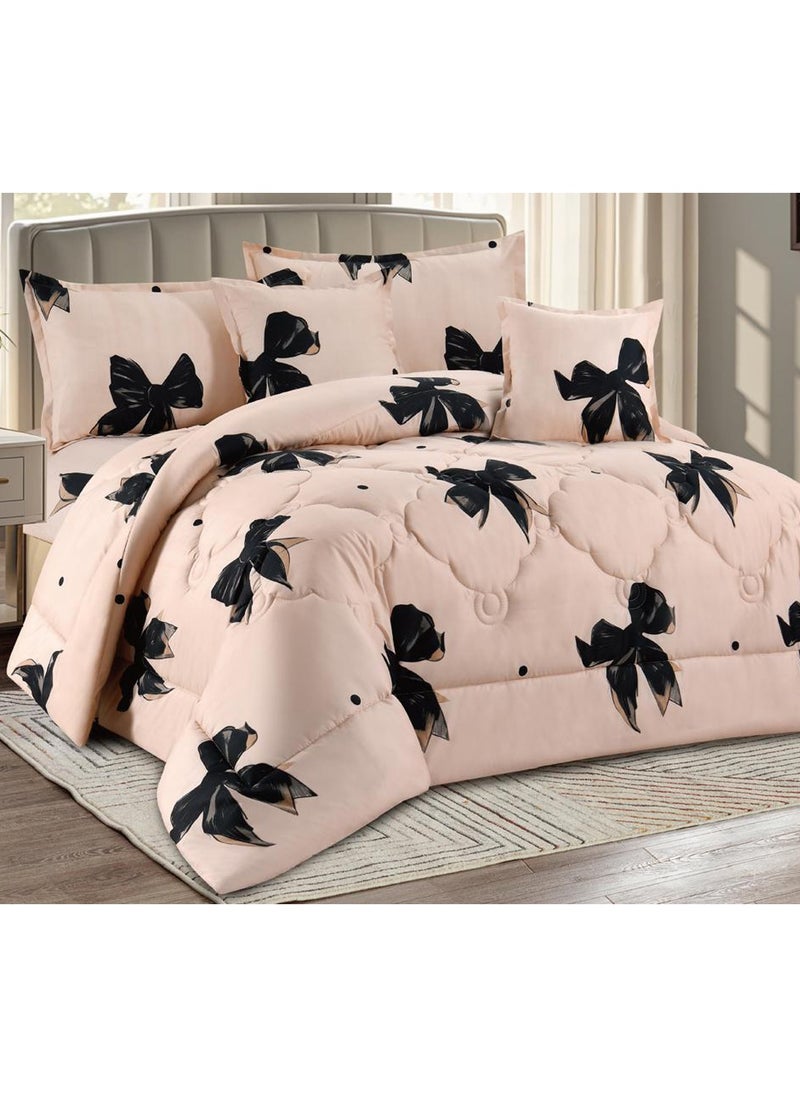 Miral 4-Piece One-and-a-Half Bed Comforter Set – Soft Printed Quilt with Full Fitted Sheet and Pillow Covers – Size 160×210 cm  - Image 2