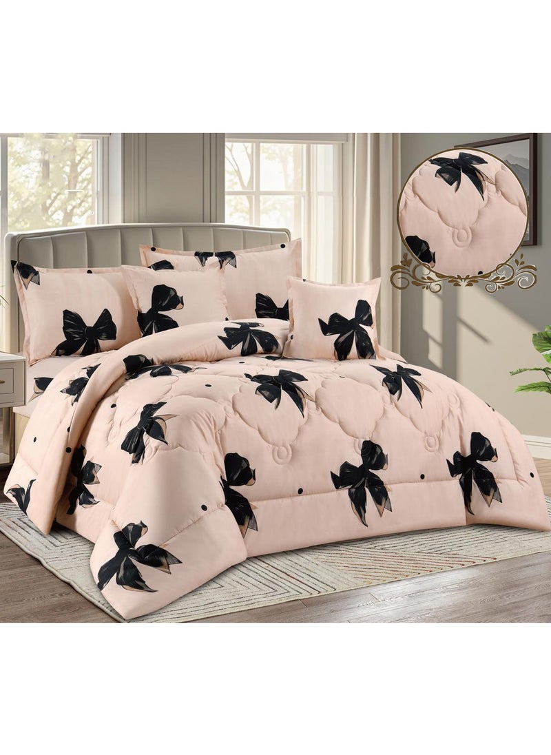 Miral 4-Piece One-and-a-Half Bed Comforter Set – Soft Printed Quilt with Full Fitted Sheet and Pillow Covers – Size 160×210 cm  - Image 3