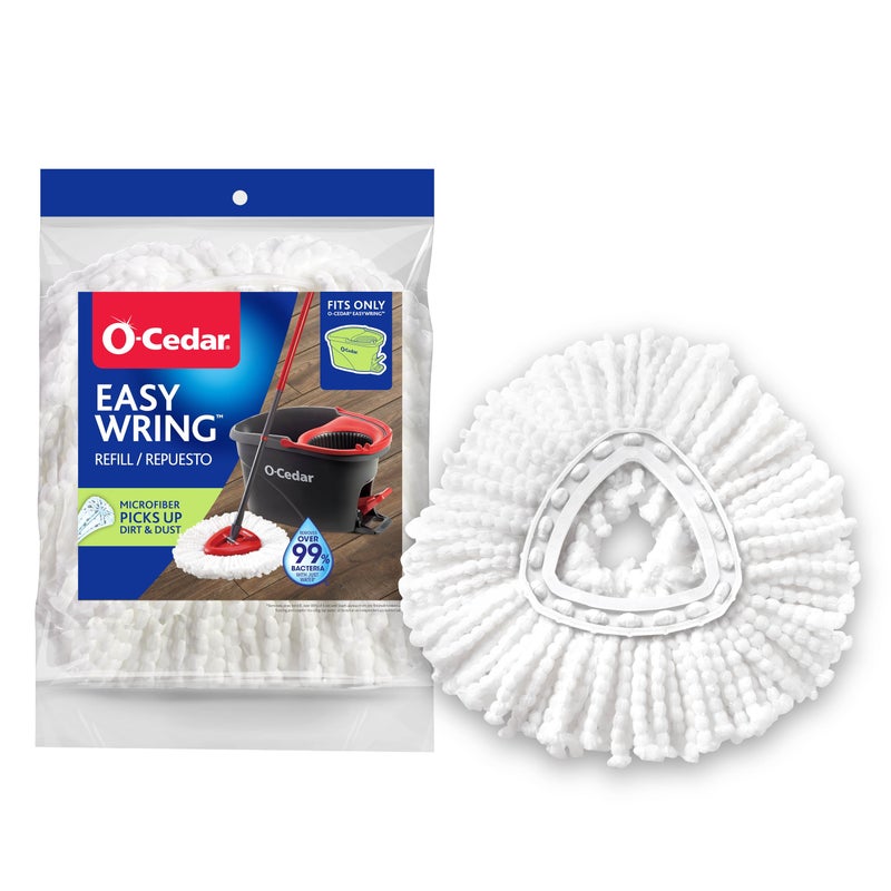 o cedar OCedar EasyWring Spin Mop Microfiber Refill White Packaging May Vary