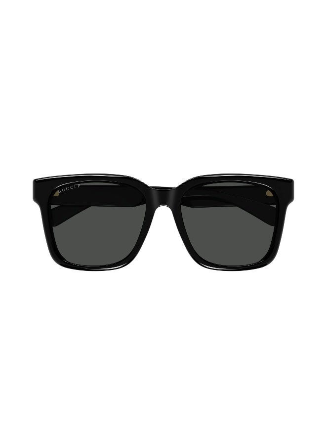غوتشي نظارات شمسية مربعة بإطار كامل للجنسين GG1175SK 001، أسود/رمادي - Image 2