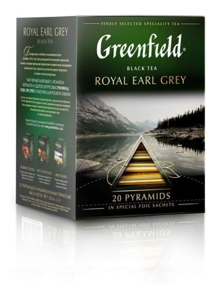 جرين فيلد شاي أسود رويال إيرل جراي 20 كيس شاي 40 جرام - Image 2