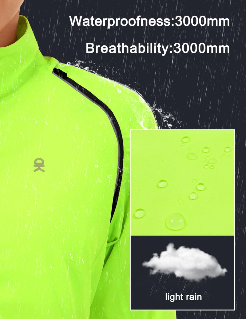 Little Donkey Andy Women's Quick-Dry Running Jacket Convertible UPF 50+ Cycling Jacket Windbreaker with Removable Sleeves Fluorescent Yellow Size M - Image 4