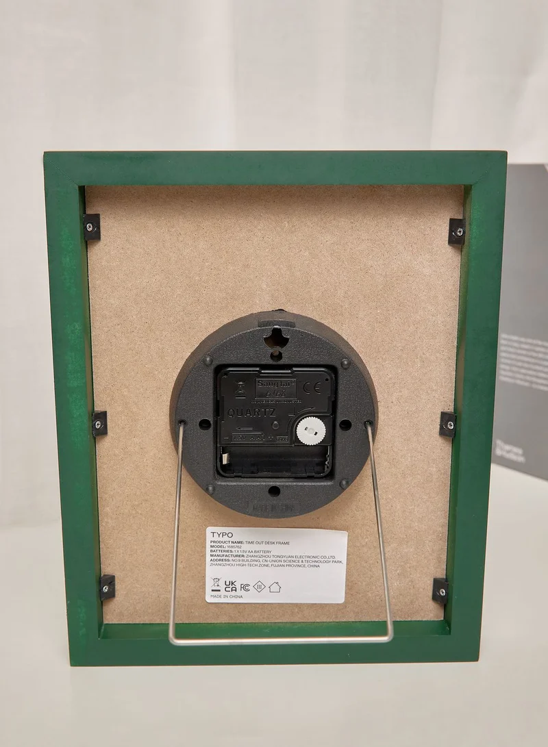 Typo Desk Frame Clock
