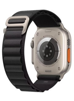 Alpine Loop Compatible with Apple Watch Ultra Band,Metal connector Rugged Woven Nylon Men G-Hook Strap for iWatch Series Ultra SE 49mm 45mm 44mm