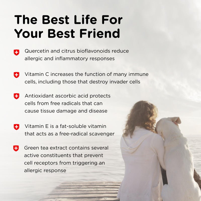 nutri vet Nutri-Vet Allerg-Eze Chewables for Dogs - Formulated Antioxidants and Omega-3 Acids - Supports Respiratory and Skin Health - 60 Chewables - Image 4