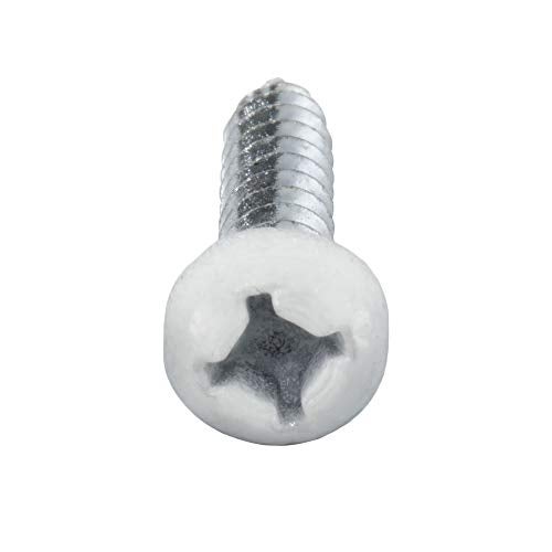 RecPro 8x1 Pan Head Metal RV Screws | Polar White | Multi-Pack | RV Interior Screws | Factory Finished Looked | (50) - Image 2