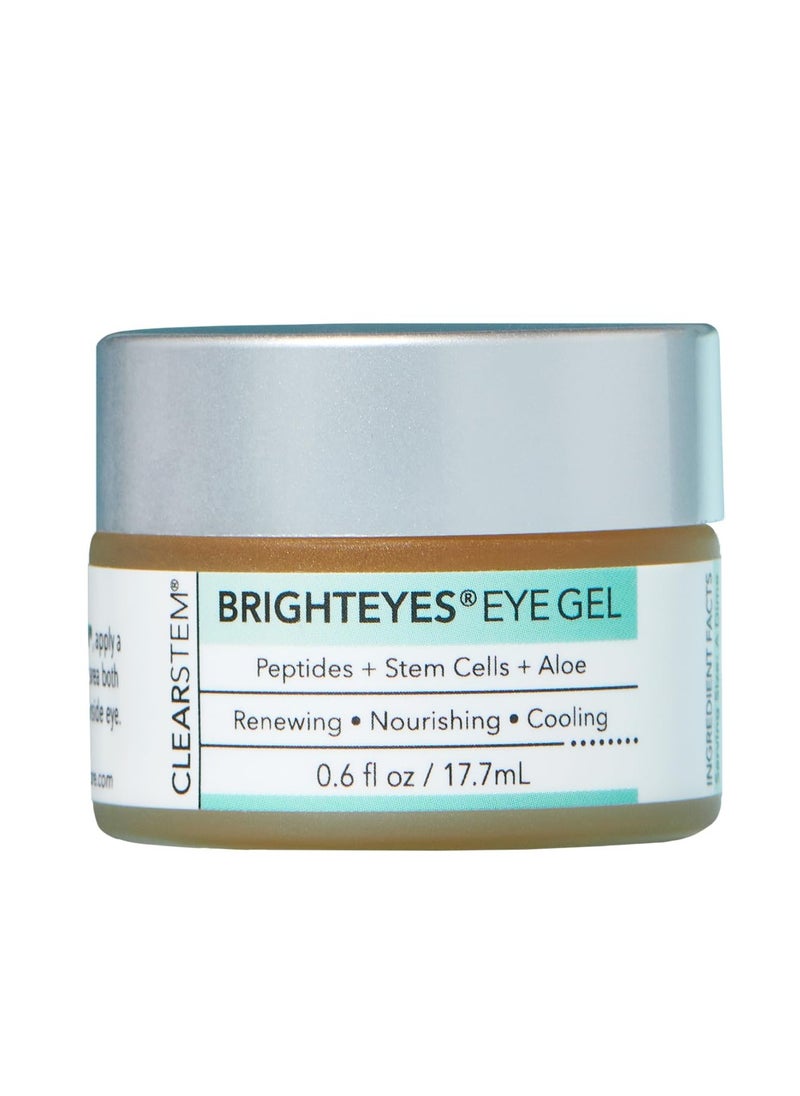 CLEARstem CLEARSTEM - BRIGHTEYES - Nourishing Eye Gel - For Puffy Eyes, Crow's Feet, & Dark Circles - Made with Collagen, Stem Cells, Peptides & Aloe Vera - Vegan - Gluten Free - Men & Women - 0.6 oz  - Image 1