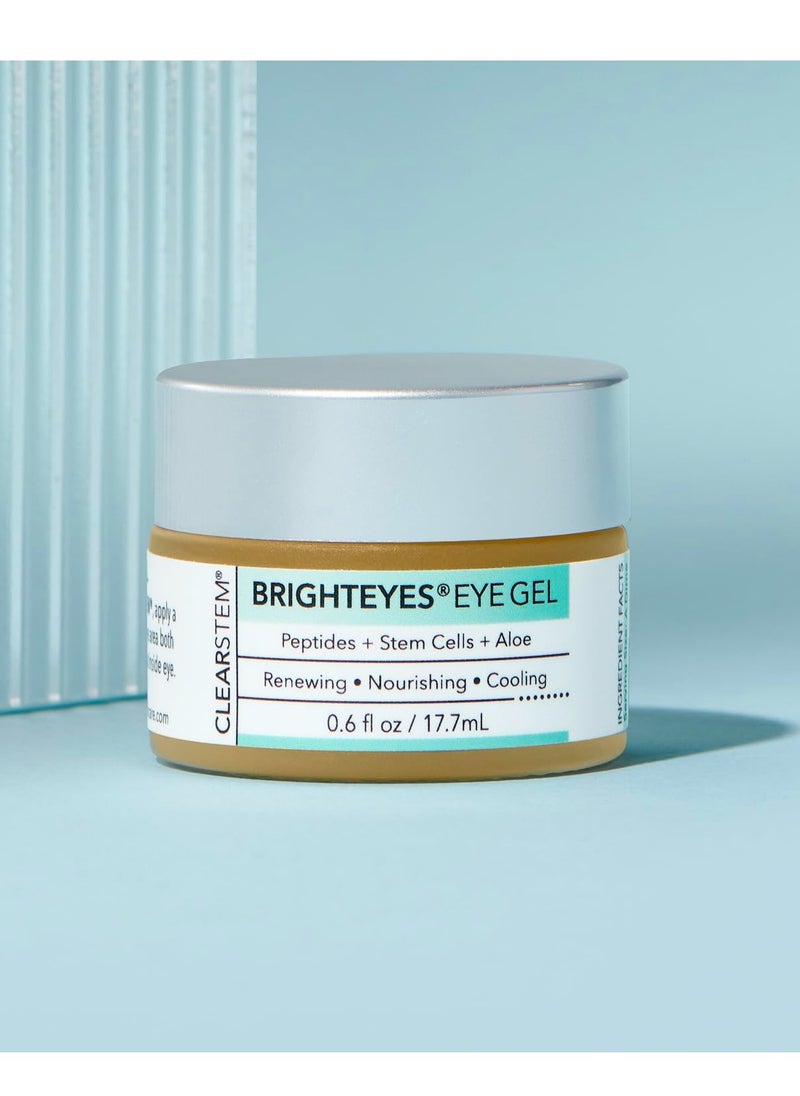 CLEARstem CLEARSTEM - BRIGHTEYES - Nourishing Eye Gel - For Puffy Eyes, Crow's Feet, & Dark Circles - Made with Collagen, Stem Cells, Peptides & Aloe Vera - Vegan - Gluten Free - Men & Women - 0.6 oz  - Image 2