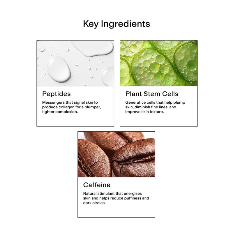CLEARSTEM - BRIGHTEYES - Eye Gel - Nourishing Eye Cream - Lip Renewal - Cooling Gel - Stem Cells Blend - Peptides, Collagen, Aloe Vera - Gluten Free - Beauty, Self Care, Skin Care - 0.6 fl oz - Image 4