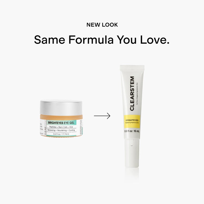 CLEARSTEM - BRIGHTEYES - Eye Gel - Nourishing Eye Cream - Lip Renewal - Cooling Gel - Stem Cells Blend - Peptides, Collagen, Aloe Vera - Gluten Free - Beauty, Self Care, Skin Care - 0.6 fl oz - Image 3