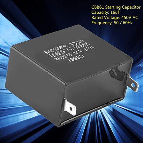 Vipxyc CBB61 Capacitor, Motor Starting Capacitor 350V AC 16uF 50/60Hz Motor Running Capacitor Generator CBB61 CQC Capacitor - Image 5