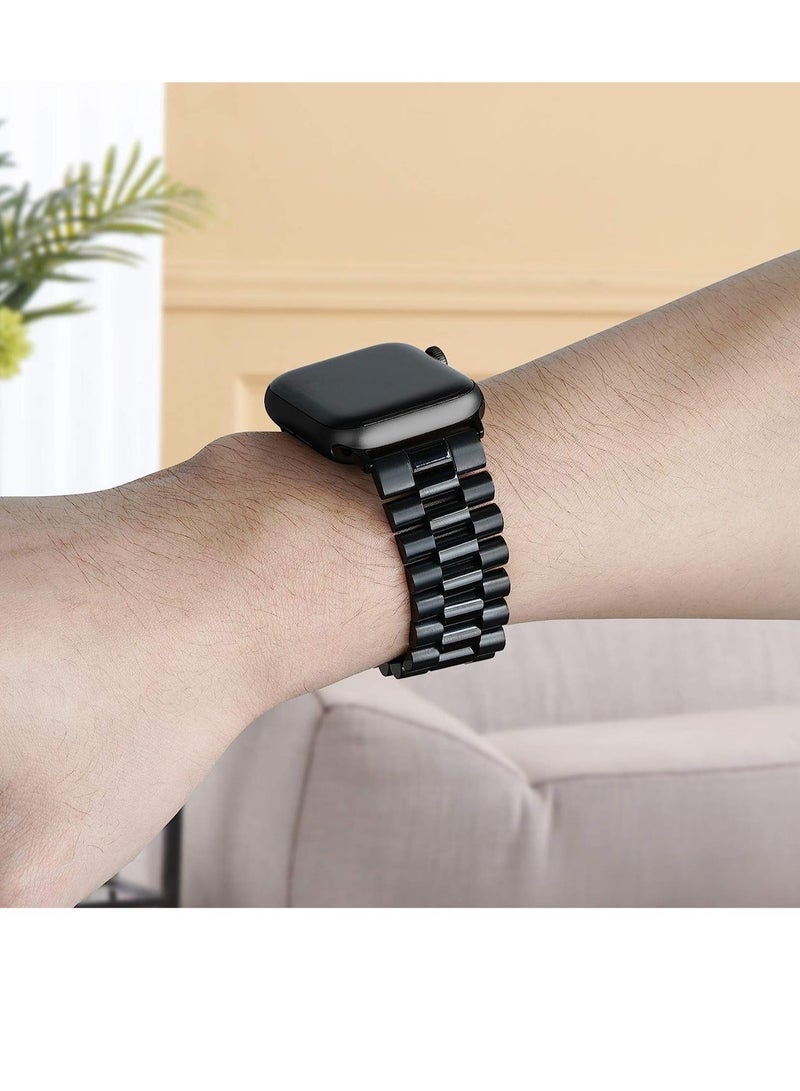 ELTRAZONE Compatible with Apple Watch Band Series 5 44mm 42mm, Stainless Steel Watch Band with Butterfly Folding Clasp for iWatch Band Series 5/4/3/2/1 - Image 5