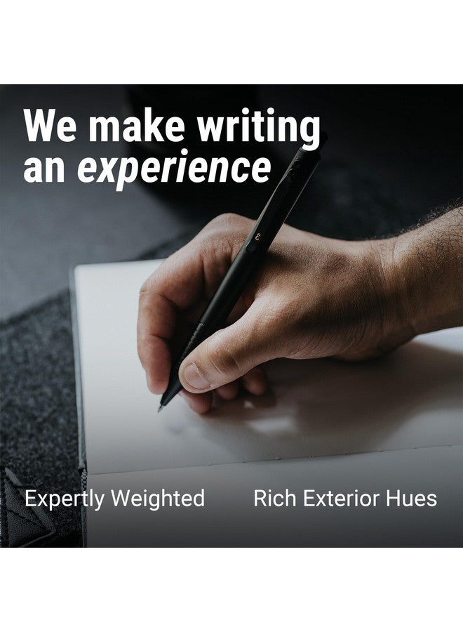 Everyman Grafton Pen, Edc Pen With Premium Gel Ink, Luxury Metal Writing, Gift For Office, Business, Executive (Full Click, Black) - Image 3