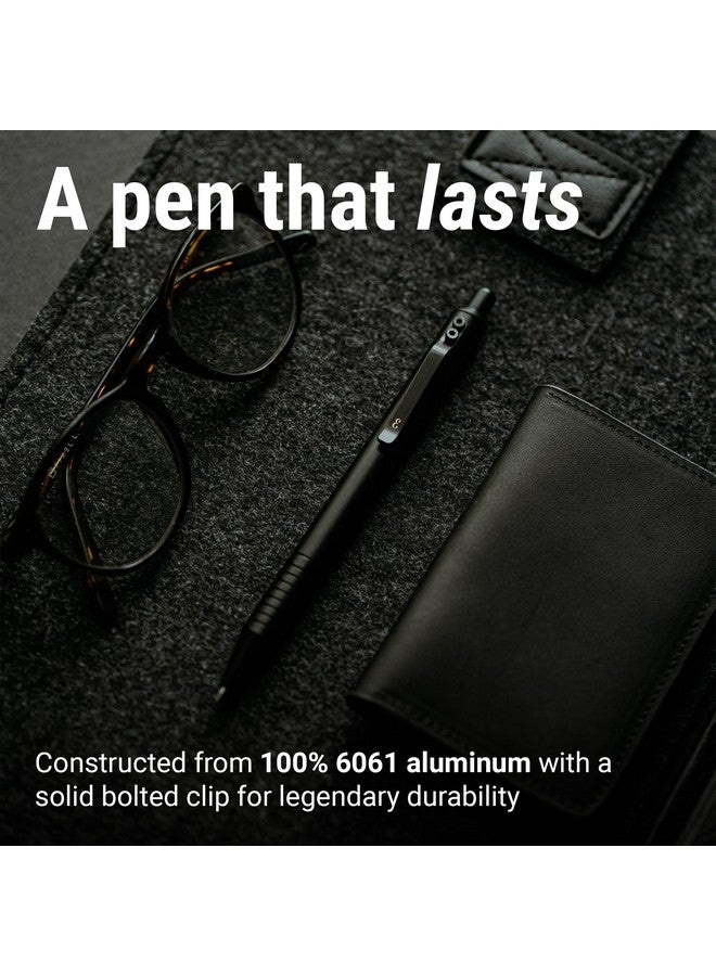 Everyman Grafton Pen, Edc Pen With Premium Gel Ink, Luxury Metal Writing, Gift For Office, Business, Executive (Full Click, Black) - Image 4