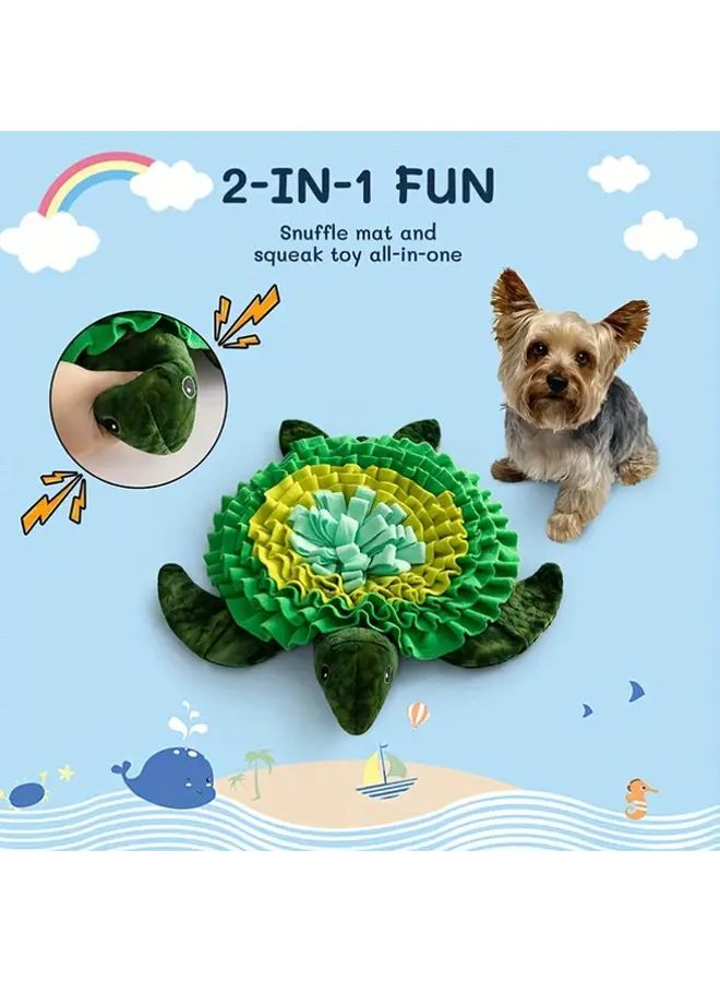 سجادة التغذية التفاعلية الخضراء للكلاب والقطط والأرانب - سجادة الألغاز للتغذية البطيئة - Image 5