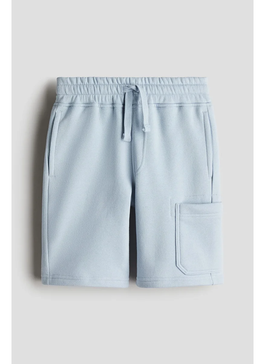 H&M Brushed-Inside Cargo Sweatshorts