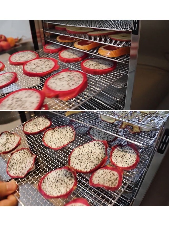 Glanfen - 10 Layer Dehydrator Machine, Fruit and Food Dryer, Stainless Steel, Food Fruit Vegetable Pet Meat Dryer, for Home and Commerce - Image 1