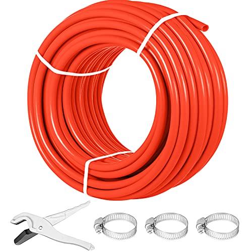 Happybuy Oxygen Barrier 1/2 Inch 300 Feet Tube Coil EVOH PEX-B Pipe, for Residential Commercial Radiant Floor Heating, Red - Image 1