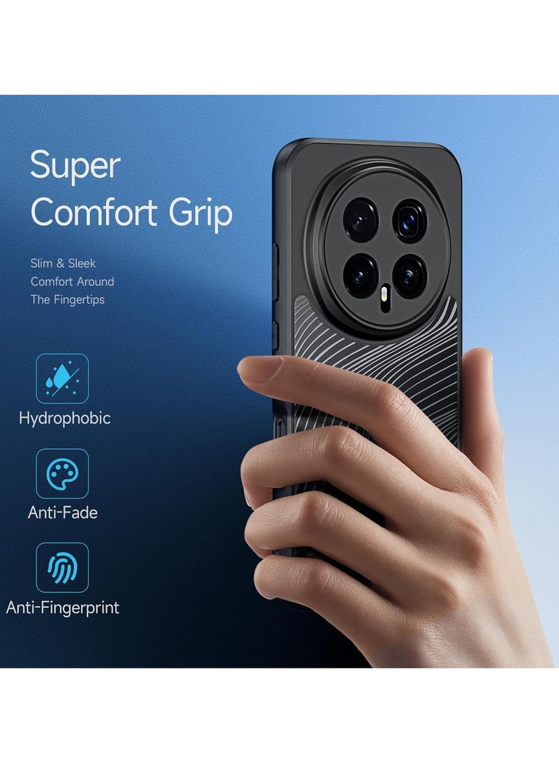 general Protective Case Compatible with Honor Magic 8 Pro Smooth-lined Matte Frosted Transparent Back Cover Anti-Fingerprint  Drop-Proof PC+TPU Shock-Absorbing Protective Case - Image 2