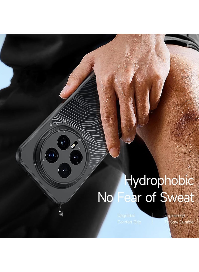 general Protective Case Compatible with Honor Magic 8 Pro Smooth-lined Matte Frosted Transparent Back Cover Anti-Fingerprint  Drop-Proof PC+TPU Shock-Absorbing Protective Case - Image 3