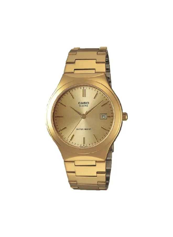 CASIO Men's Analog Display Watch With Gold Stainless Steel Strap - MTP-1170N-9A