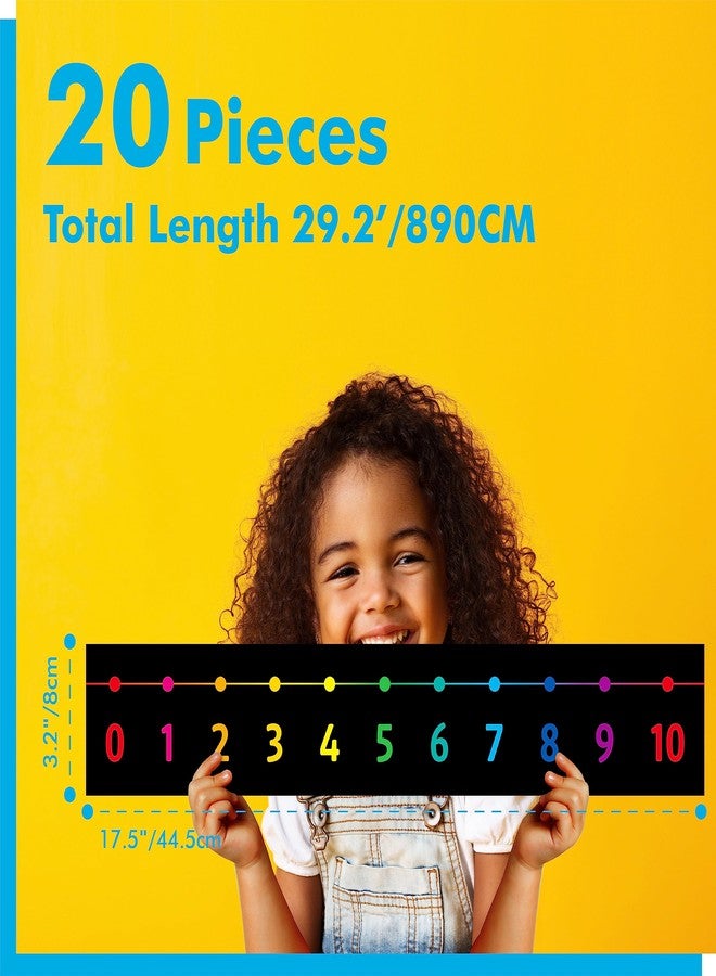 Gethelud Number Line Bulletin Board Set, -100 to 100 Number Line Classroom Decoration with PET Film Bulletin Board Border Math Class Decoration Supplies for Classroom, School Wall, Teacher Office, Kids Room - Image 2