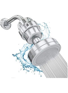 Buytory Buytory Shower Head with 20-Stage Filter – High Pressure, Hard Water Softener, Removes Chlorine & Impurities, Stainless Steel (SS304) – Chrome Finish  - Image 1