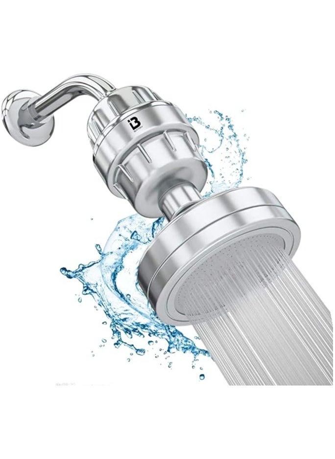 Buytory Buytory Shower Head with 20-Stage Filter – High Pressure, Hard Water Softener, Removes Chlorine & Impurities, Stainless Steel (SS304) – Chrome Finish  - Image 1