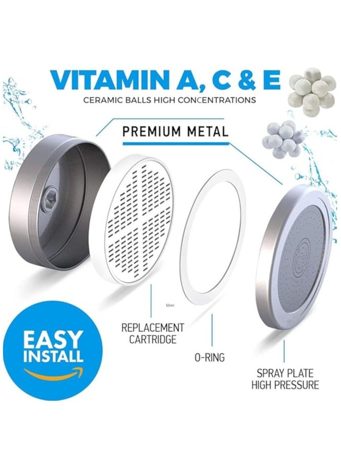 Buytory Buytory Shower Head with 20-Stage Filter – High Pressure, Hard Water Softener, Removes Chlorine & Impurities, Stainless Steel (SS304) – Chrome Finish  - Image 5