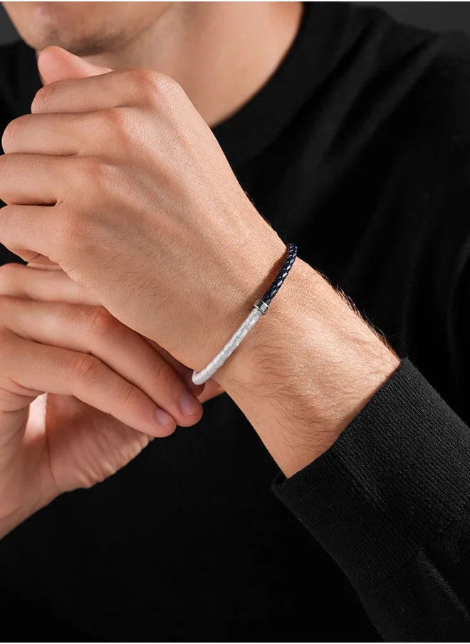 CERRUTI 1881 SEDA Blue Men's Bracelet Sleek and Contemporary Design