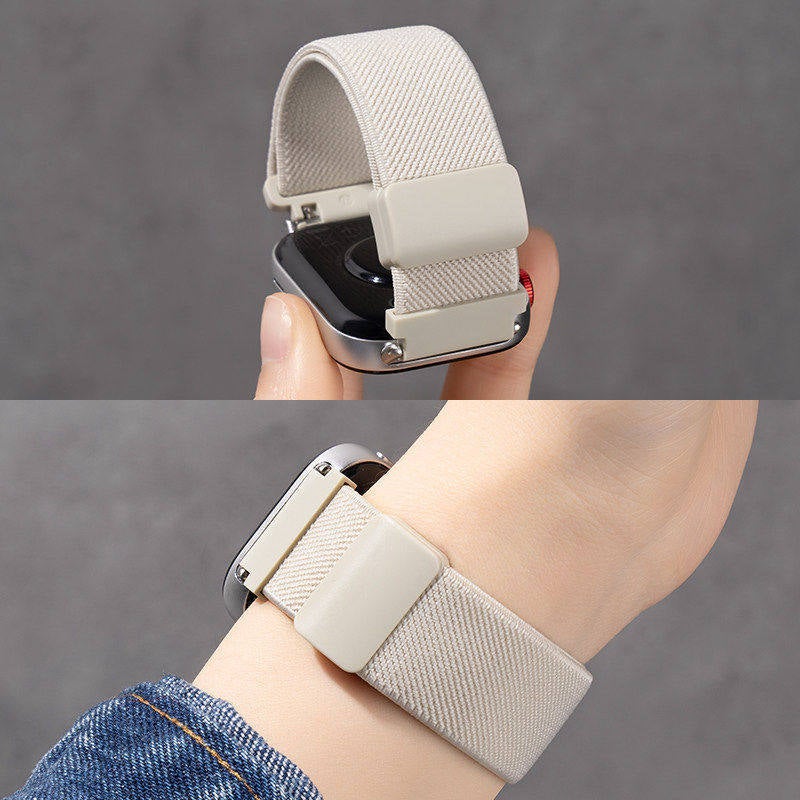 Starlight Nylon Loop Strap Smartwatch Band Compatible with Samsung Galaxy Watch 7 Classic with Adjustable Fit Replacement Strap for Daily Wear - NOVA - Image 1