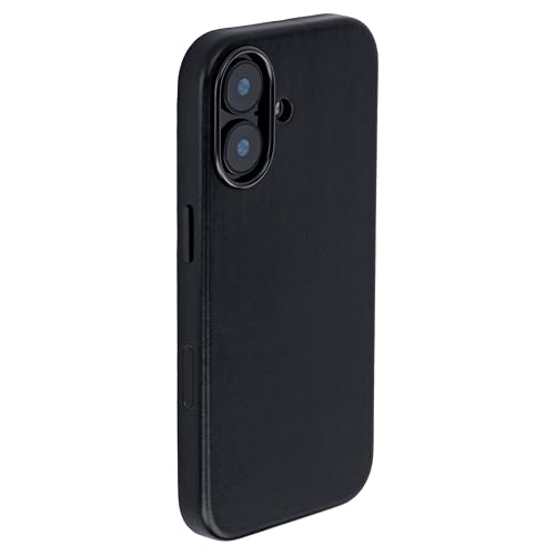 Dockem Genuine Leather Case for iPhone 17 Compatible with MagSafe with Capacitive Camera Control Button MSGL Black - Image 1